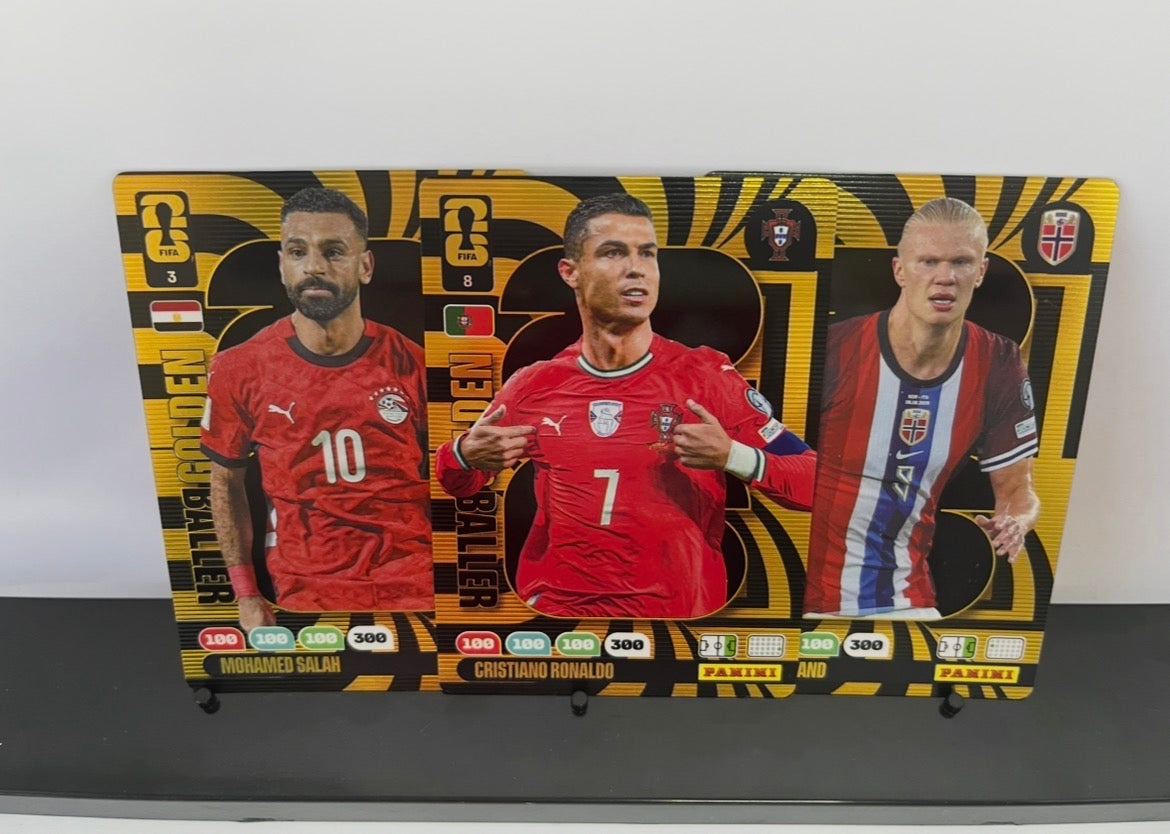 Mohammed Salah, Cristiano Ronaldo ve Erling Haaland kartları
