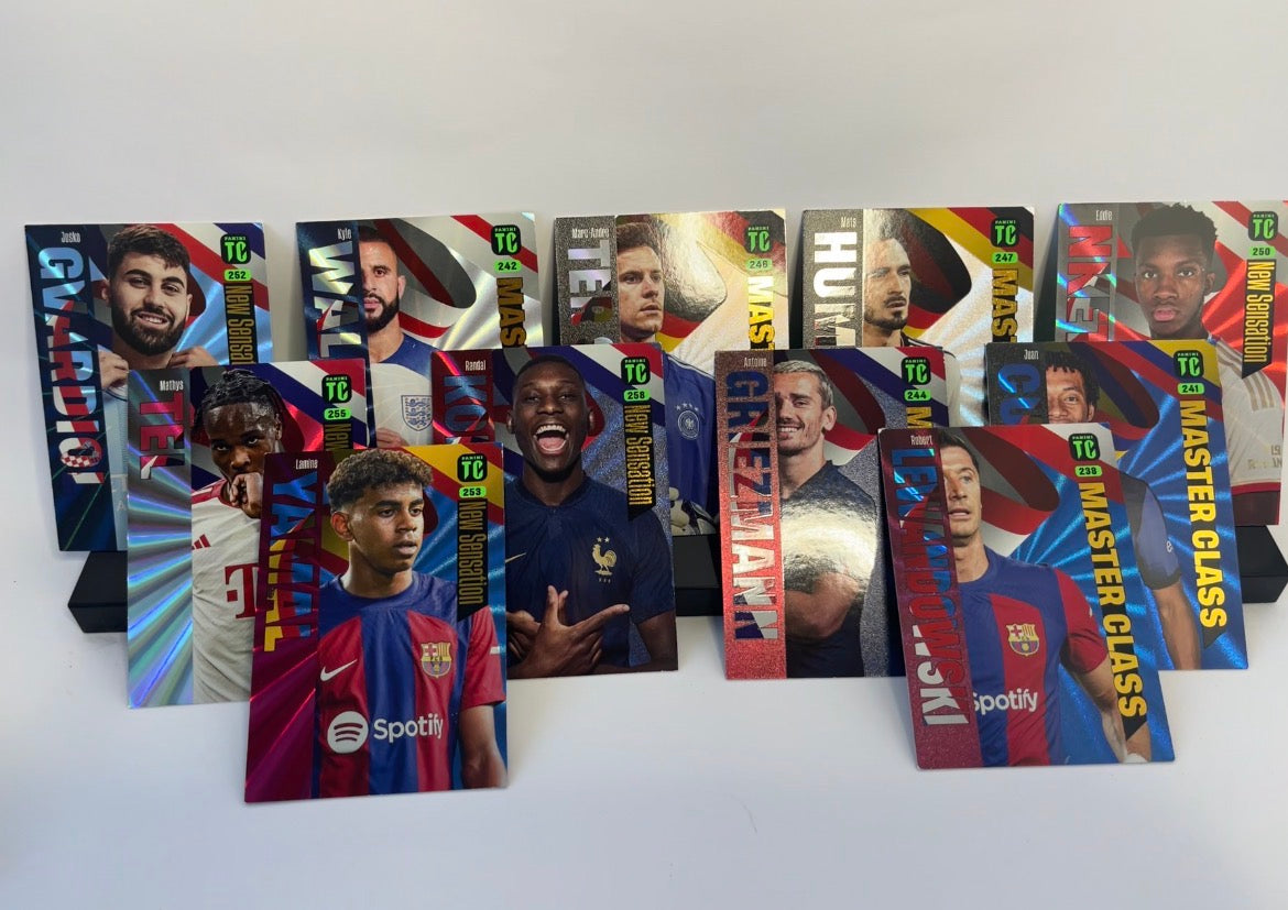 Lamine Yamal, Mathys Tel, Joško Gvardiol, Kyle Walker, Antoine Griezmann, Robert Lewandowski ve diğer kartlar…